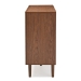 Baxton Studio Harlow Mid-century Modern Scandinavian Style White and Walnut Wood 6-drawer Storage Dresser - BSOFP-6781-Walnut/White
