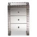 Baxton Studio Azura Modern and Contemporary Hollywood Regency Glamour Style End Table End Table