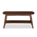 Baxton Studio Sacramento Mid-century Modern Scandinavian Style Dark Walnut Coffee Table