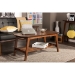 Baxton Studio Sacramento Mid-century Modern Scandinavian Style Dark Walnut Coffee Table - BSORT295A-OCC