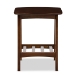 Baxton Studio Sacramento Mid-century Modern Scandinavian Style Dark Walnut End Table - BSORT295B-OCC