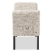 Baxton Studio Avignon Script-Patterned French Laundry Fabric Storage Ottoman Bench - BSOWS-0819-Beige-L277