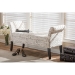 Baxton Studio Avignon Script-Patterned French Laundry Fabric Storage Ottoman Bench - BSOWS-0819-Beige-L277