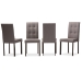 Baxton Studio Andrew Modern and Contemporary Grey Fabric Upholstered Grid-tufting Dining Chair