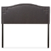 Baxton Studio Aubrey Modern and Contemporary Dark Grey Fabric Upholstered Queen Size Headboard