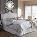 Baxton Studio Aubrey Modern and Contemporary Greyish Beige Fabric Upholstered Full Size Headboard - BSOBBT6563-Greyish Beige-Full HB
