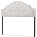 Baxton Studio Cora Modern and Contemporary Greyish Beige Fabric Upholstered Full Size Headboard - BSOBBT6564-Greyish Beige-Full HB