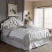 Baxton Studio Cora Modern and Contemporary Greyish Beige Fabric Upholstered Full Size Headboard - BSOBBT6564-Greyish Beige-Full HB