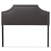 Baxton Studio Avignon Modern and Contemporary Dark Grey Fabric Upholstered Full Size Headboard