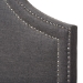 Baxton Studio Avignon Modern and Contemporary Dark Grey Fabric Upholstered Full Size Headboard - BSOBBT6566-Dark Grey-Full HB