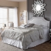 Baxton Studio Avignon Modern and Contemporary Greyish Beige Fabric Upholstered Full Size Headboard - BSOBBT6566-Greyish Beige-Full HB