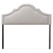 Baxton Studio Rita Modern and Contemporary Greyish Beige Fabric Upholstered Full Size Headboard