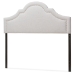 Baxton Studio Rita Modern and Contemporary Greyish Beige Fabric Upholstered Full Size Headboard - BSOBBT6567-Greyish Beige-Full HB
