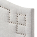 Baxton Studio Aubrey Modern and Contemporary Greyish Beige Fabric Upholstered Twin Size Headboard - BSOBBT6563-Greyish Beige-Twin HB