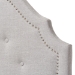 Baxton Studio Cora Modern and Contemporary Greyish Beige Fabric Upholstered Twin Size Headboard - BSOBBT6564-Greyish Beige-Twin HB