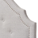 Baxton Studio Cora Modern and Contemporary Greyish Beige Fabric Upholstered Twin Size Headboard - BSOBBT6564-Greyish Beige-Twin HB