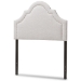 Baxton Studio Rita Modern and Contemporary Greyish Beige Fabric Upholstered Twin Size Headboard - BSOBBT6567-Greyish Beige-Twin HB
