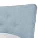 Baxton Studio Hannah Mid-Century Modern Sky Blue Fabric Queen Size Platform Bed - BSOBBT6570-Light Blue-Queen