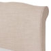 Baxton Studio Fannie French Classic Modern Style Beige Linen Fabric King Size Platform Bed - BSOBBT6571-Beige-King