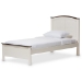 Baxton Studio Harry Classic Butter Milk and Walnut Finishing Twin Size Platform Bed