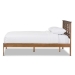 Baxton Studio Trina Contemporary Tree Branch Inspired Polyresin and Walnut Wood King Size Platform Bed - BSOSW8019-Walnut-M17-King