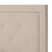 Baxton Studio Paris Modern and Contemporary Beige Linen Upholstered Twin Size Tufting Bed - BSOWA1212-Twin-Beige