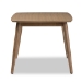 Baxton Studio Edna Mid-Century Modern French "Oak" Light Brown Finishing Wood Dining Table - BSOFlora-French Oak-DT