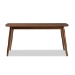 Baxton Studio Flora Mid-Century Modern "Oak" Medium Brown Finishing Wood Dining Table - BSOFlora-Medium Oak-DT