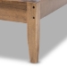 Baxton Studio Leyton Mid-Century Modern Grey Fabric Upholstered King Size Platform Bed - BSOSW8013-Grey-King