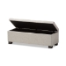 Baxton Studio Roanoke Modern and Contemporary Beige Fabric Upholstered Grid-Tufting Storage Ottoman Bench - BSOBBT3101-OTTO-Beige-H1217-3