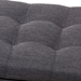 Baxton Studio Roanoke Modern and Contemporary Dark Grey Fabric Upholstered Grid-Tufting Storage Ottoman Bench - BSOBBT3101-OTTO-Dark Grey-H1217-20