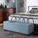 Baxton Studio Roanoke Modern and Contemporary Light Blue Fabric Upholstered Grid-Tufting Storage Ottoman Bench - BSOBBT3101-OTTO-Light Blue-H1217-21