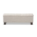 Baxton Studio Hannah Modern and Contemporary Beige Fabric Upholstered Button-Tufting Storage Ottoman Bench - BSOBBT3136-OTTO-Beige-H1217-3