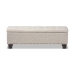 Baxton Studio Hannah Modern and Contemporary Beige Fabric Upholstered Button-Tufting Storage Ottoman Bench - BSOBBT3136-OTTO-Beige-H1217-3