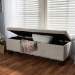 Baxton Studio Hannah Modern and Contemporary Beige Fabric Upholstered Button-Tufting Storage Ottoman Bench - BSOBBT3136-OTTO-Beige-H1217-3