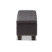 Baxton Studio Hannah Modern and Contemporary Dark Grey Fabric Upholstered Button-Tufting Storage Ottoman Bench - BSOBBT3136-OTTO-Dark Grey-H1217-20