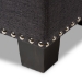Baxton Studio Hannah Modern and Contemporary Dark Grey Fabric Upholstered Button-Tufting Storage Ottoman Bench - BSOBBT3136-OTTO-Dark Grey-H1217-20