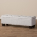 Baxton Studio Hannah Modern and Contemporary Grayish Beige Fabric Upholstered Button-Tufting Storage Ottoman Bench - BSOBBT3136-OTTO-Greyish Beige-H1217-14