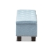 Baxton Studio Hannah Modern and Contemporary Light Blue Fabric Upholstered Button-Tufting Storage Ottoman Bench - BSOBBT3136-OTTO-Light Blue-H1217-21
