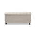 Baxton Studio Kaylee Modern Classic Beige Fabric Upholstered Button-Tufting Storage Ottoman Bench - BSOBBT3137-OTTO-Beige-H1217-3