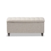 Baxton Studio Kaylee Modern Classic Beige Fabric Upholstered Button-Tufting Storage Ottoman Bench - BSOBBT3137-OTTO-Beige-H1217-3