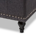 Baxton Studio Kaylee Modern Classic Dark Grey Fabric Upholstered Button-Tufting Storage Ottoman Bench - BSOBBT3137-OTTO-Dark Grey-H1217-20