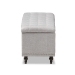 Baxton Studio Kaylee Modern Classic Grayish Beige Fabric Upholstered Button-Tufting Storage Ottoman Bench - BSOBBT3137-OTTO-Greyish Beige-H1217-14