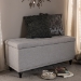 Baxton Studio Kaylee Modern Classic Grayish Beige Fabric Upholstered Button-Tufting Storage Ottoman Bench - BSOBBT3137-OTTO-Greyish Beige-H1217-14