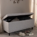 Baxton Studio Kaylee Modern Classic Grayish Beige Fabric Upholstered Button-Tufting Storage Ottoman Bench - BSOBBT3137-OTTO-Greyish Beige-H1217-14