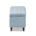 Baxton Studio Kaylee Modern Classic Light Blue Fabric Upholstered Button-Tufting Storage Ottoman Bench - BSOBBT3137-OTTO-Light Blue-H1217-21