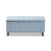 Baxton Studio Kaylee Modern Classic Light Blue Fabric Upholstered Button-Tufting Storage Ottoman Bench - BSOBBT3137-OTTO-Light Blue-H1217-21