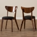 Baxton Studio Sumner Mid-Century Walnut Brown Dining Chair (Set of 2) - BSORT331-CHR-Dark Walnut