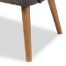 Baxton Studio Melody Mid-Century Modern Grey Fabric and Natural Wood Finishing 3-Seater Settee Bench - BSOBBT8026-SF-Grey-XD45