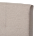 Baxton Studio Brookfield Modern and Contemporary Beige Fabric Upholstered Grid-tufting Queen Size Bed - BSOCF8747B-Beige-Queen